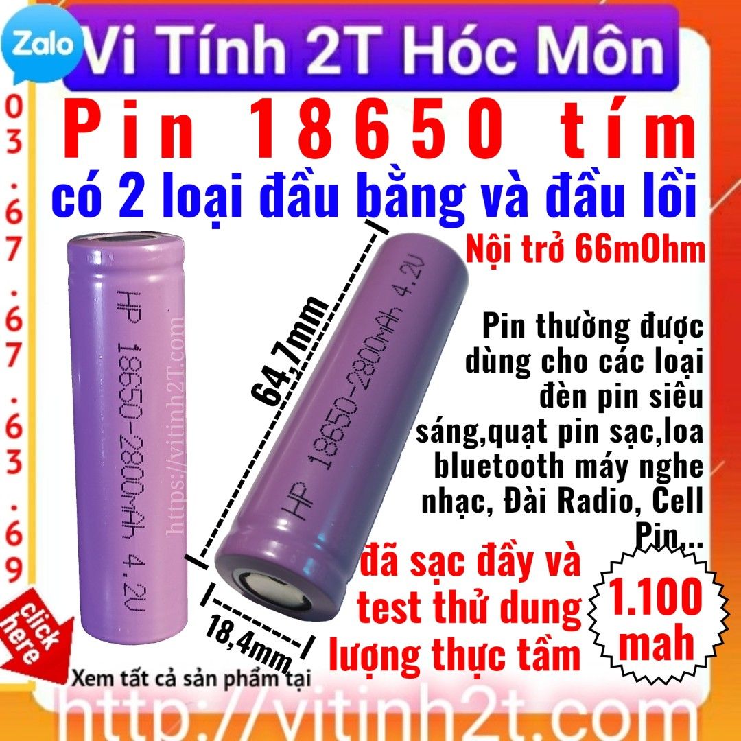 Pin Sac V Lithium Li Ion Hp Cao Cap Mah Dau Bang Dau