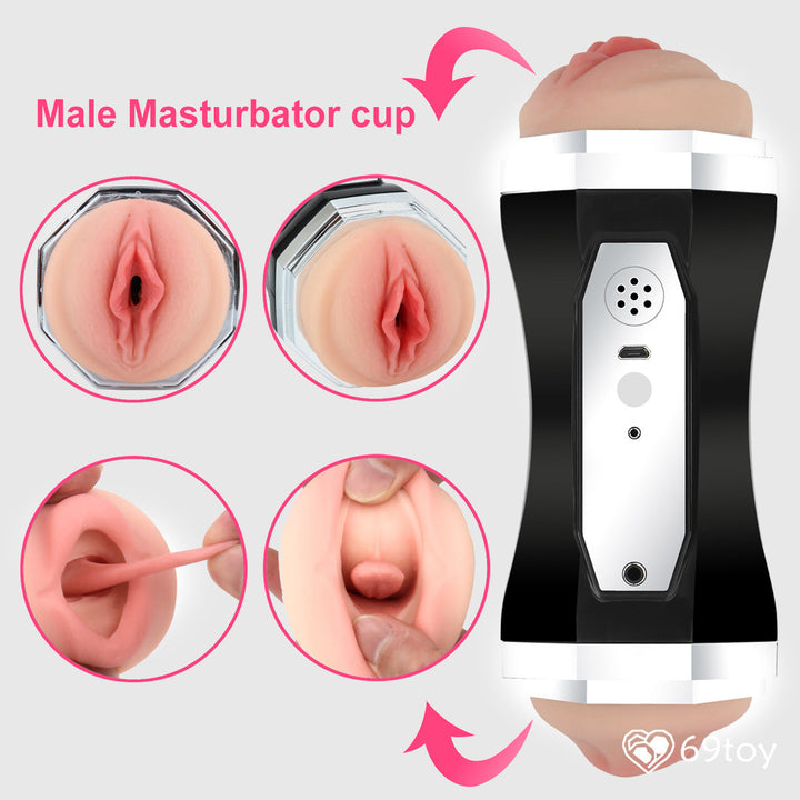 Cốc thủ dâm 2 đầu Nhật Bản Snail Cup | Âm đạo giả gắn tường | Bím họ giả rung rên