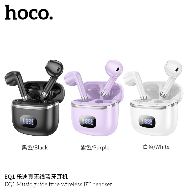 Tai nghe bluetooth không dây Hoco EQ1 CÓ MÀN HÌNH
