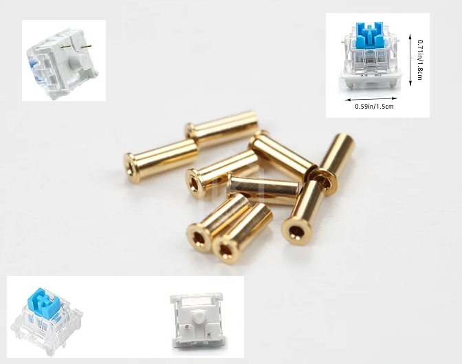 2 cái chân Hotswap 2 chân Socket 1.2mm PCB rivet 