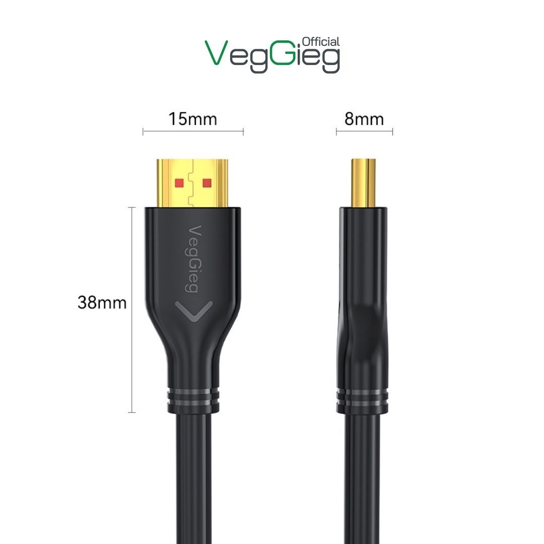 Cáp HDMI veggieg DÀI 1.5M 2.0 2K 4K 60Hz V-H107 chính hãng giá rẻ