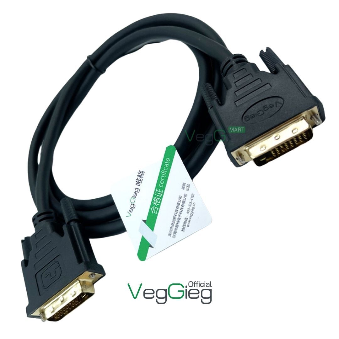 Cáp VGA Veggieg 3+6 dài 1.5m 2 đầu dương V-V101 chính hãng giá rẻ