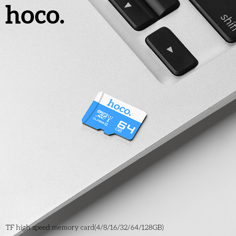 Thẻ nhớ 64GB class 10 tốc độ cao - chính hãng Hoco - chuẩn MicroSD dùng cho điện thoại - camera ip - máy ảnh