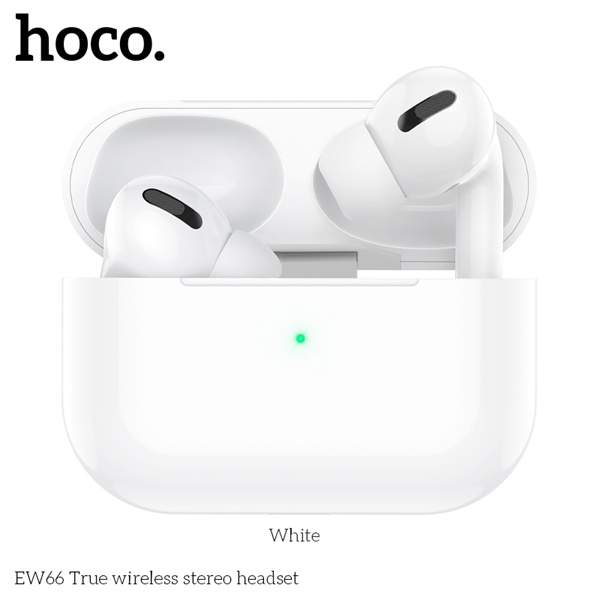 Tai nghe Bluetooth V5.3 Hoco EW66 | 2 Tai Có Dock Sạc | Nút Cao Su Êm Tai | Kiểu Dáng AirPods Pro | Âm Thanh Chính Hãng | Vi Tính Hóc Môn