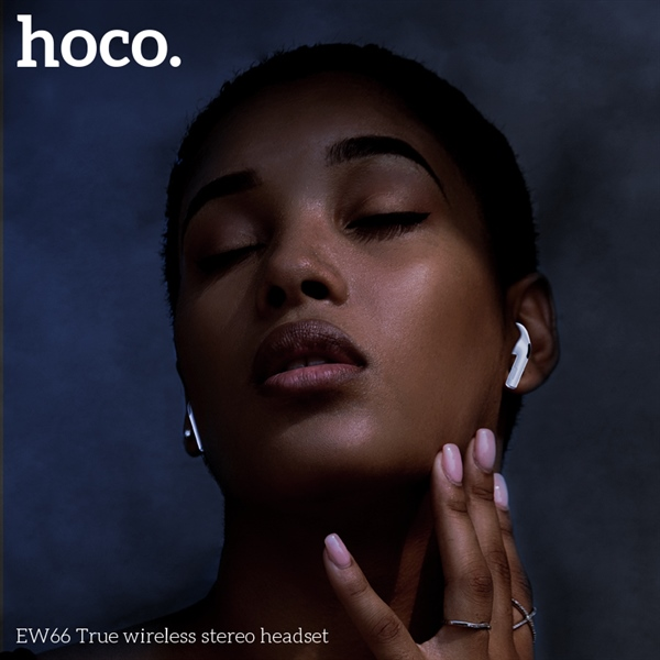 Tai nghe Bluetooth V5.3 Hoco EW66 | 2 Tai Có Dock Sạc | Nút Cao Su Êm Tai | Kiểu Dáng AirPods Pro | Âm Thanh Chính Hãng | Vi Tính Hóc Môn