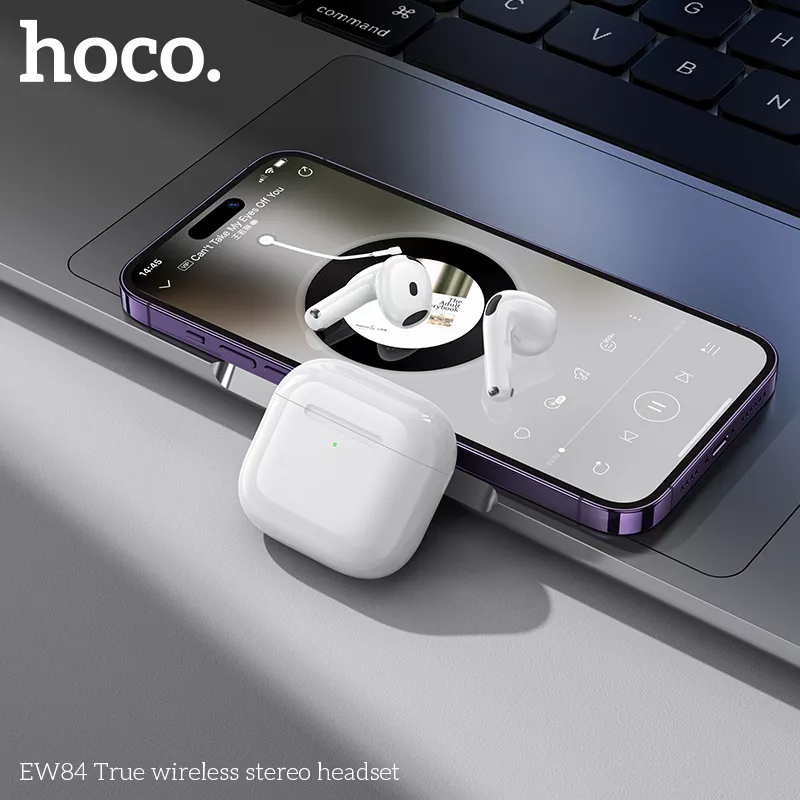 Tai Nghe Nhét Tai Không Dây V5.4 Hoco EW84 | Pin 6 Giờ Nghe Liên Tục | Tương Thích Nhiều Thiết Bị | Âm Thanh Êm Ái Giảm Tiếng Ồn | Chính Hãng | Vi Tính Hóc Môn