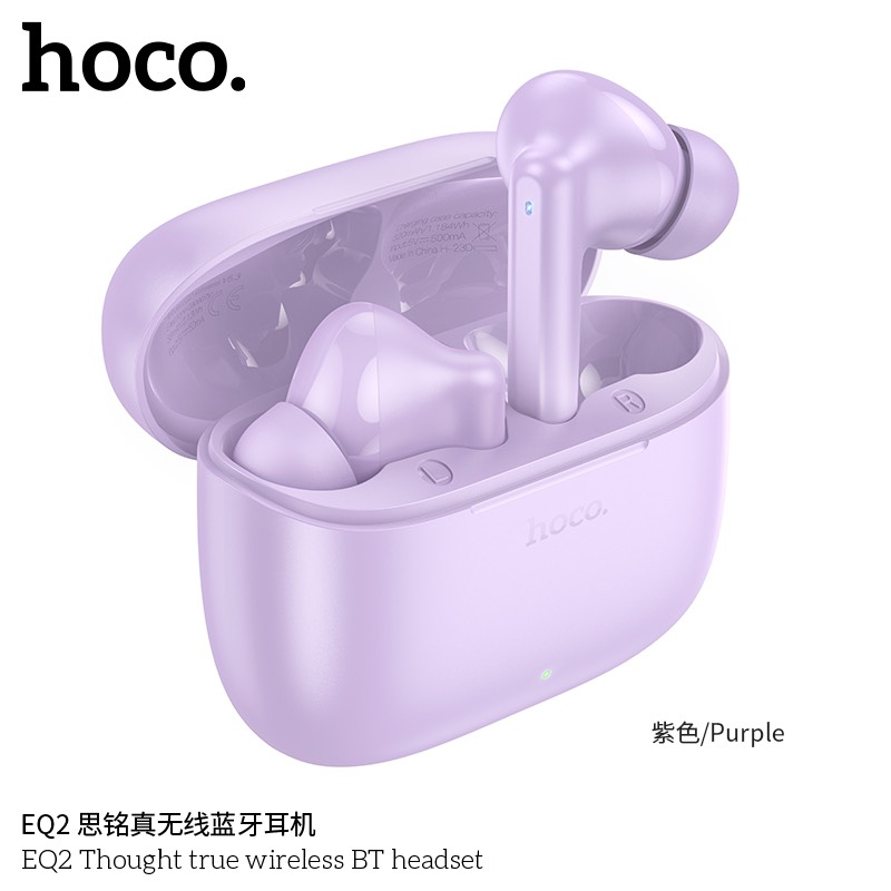 Tai Nghe Bluetooth Hoco EQ2 | Nhét Tai Không Dây | Có Mic Đàm Thoại | Pin 7 Giờ Nghe Nhạc | Âm Thanh Chuẩn Hifi | Vi Tính Hóc Môn