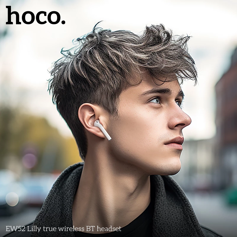 Tai nghe Bluetooth Hoco EW52 TWS không dây âm thanh nổi | Chất âm sống động | Thiết kế gọn nhẹ | Kết nối ổn định | Pin bền lâu | Vi Tính Hóc Môn