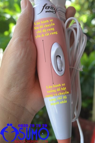 Chày rung massage toàn thân Ferity | Cắm điện trực tiếp tiện lợi | Công suất mạnh mẽ | Đầu rung cỡ trung | Giúp thư giãn cơ thể | Sản phẩm chính hãng, bền bỉ | Vi Tính Hóc Môn