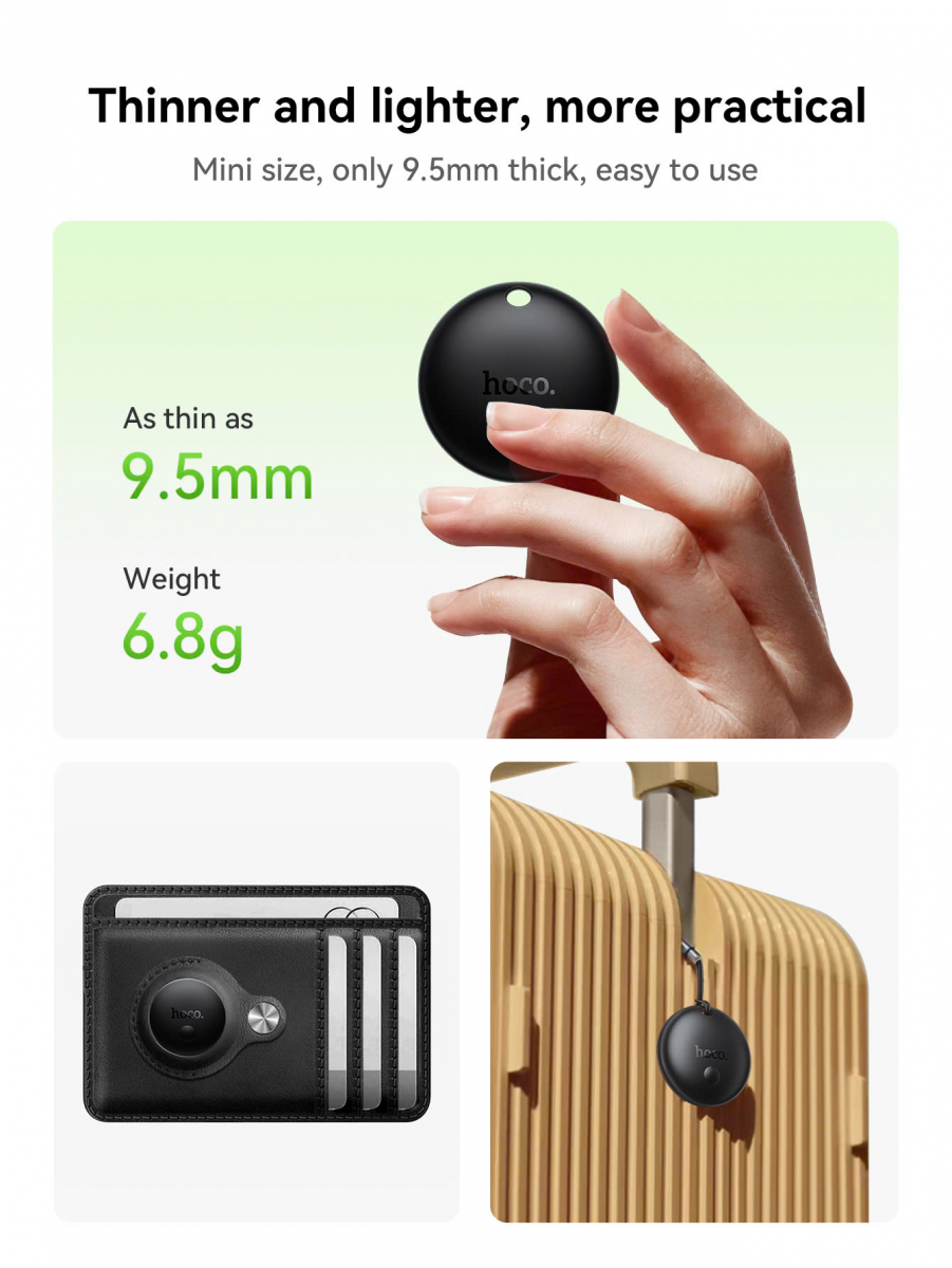Thiết bị định vị Hoco E93A | Hỗ trợ Định Vị cho Android tiện lợi | Công nghệ Airtag theo dõi thông minh | Thiết bị chống thất lạc đa năng | Định vị chính xác thời gian thực | Phụ kiện Hoco chính hãng | Vi Tính Hóc Môn