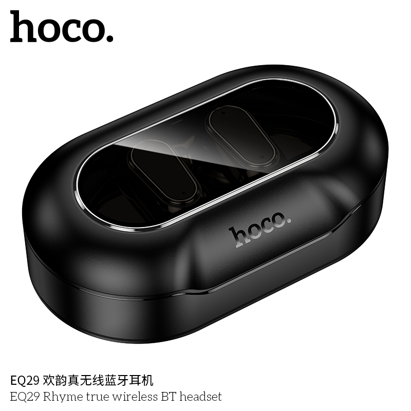 Tai nghe Bluetooth không dây Hoco EQ29 có móc chống rơi rớt | Pin trâu 9h nghe gọi rõ | Phù hợp tài xế Grab, Be, Xanh SM, shopee food | Tai nghe không dây chất lượng cao | Kết nối ổn định Bluetooth 5.3 | Vi Tính Hóc Môn