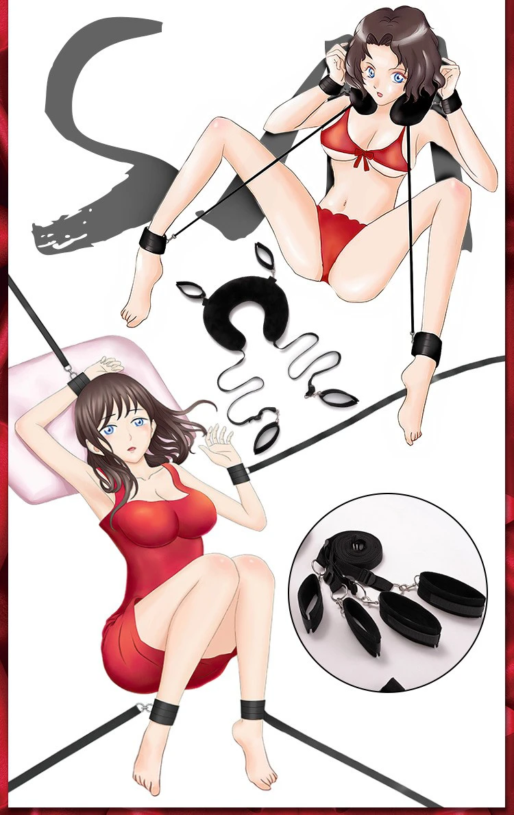 Bộ dây trói BDSM cao cấp | Còng tay chân có đệm | Gối chữ U êm ái | Phụ kiện couple | Khóa mềm an toàn | Điều chỉnh linh hoạt | Đồ chơi tình yêu | Bộ trói giường tiện lợi | Chất liệu mềm mịn | Hỗ trợ trải nghiệm mới | Giao hàng kín đáo | Vi Tính Hóc Môn