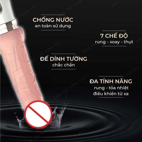 Dương vật giả dính tường Dibe Cyclone Fire 3