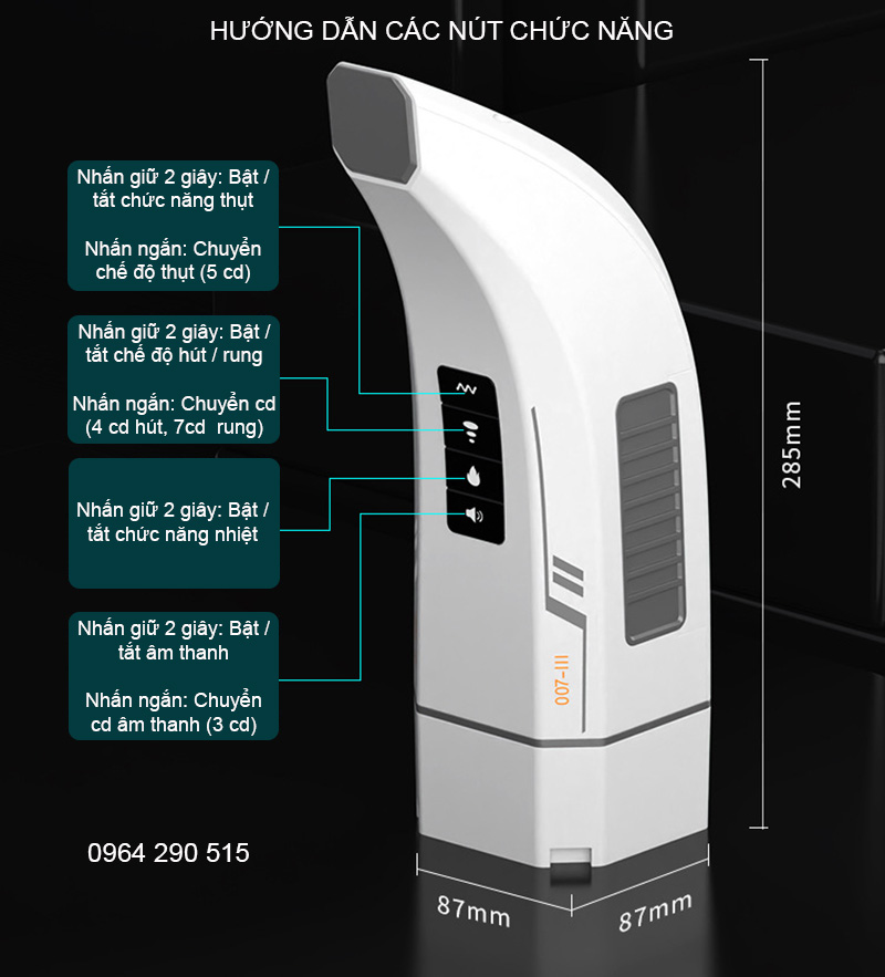Máy Thủ Dâm HGOD 007 | Máy Thủ Dâm Tự Động | Âm Đạo Giả Rung Thụt