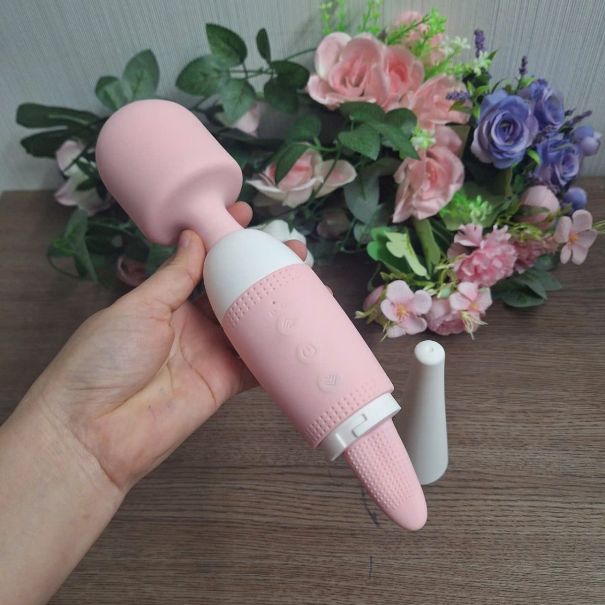 Tongue Sex AV Stick Black Lilo LL-B2114 | Chày Rung 2 Đầu 10 Chế Độ Rung | Thiết kế cao cấp | Vi Tính Hóc Môn