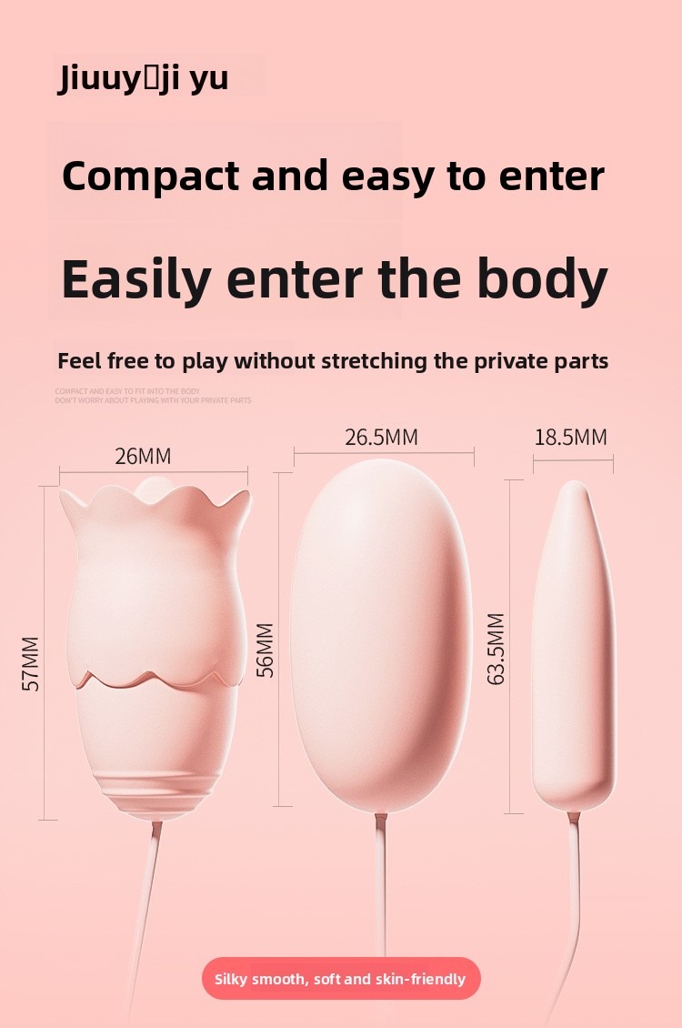 Trứng rung tình yêu hoa lưỡi 3in1 | Double Jump for Egg Charging Mute Vibration Massager Frequency Conversion Vibrators