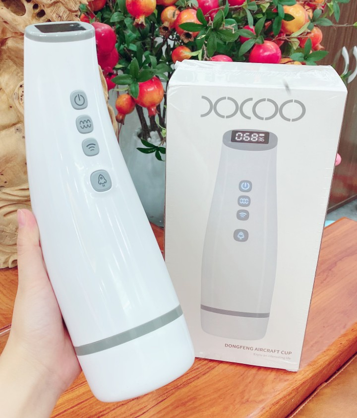 Âm đạo máy thủ dâm giả bú mút tự động co bóp Xoxo có nhiệt và đèn led sang xịn mịn