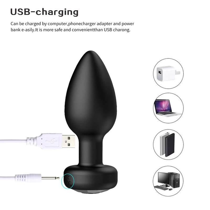 Phích Cắm Hậu Môn Rung Điều Khiển vibration anal plug Cao Cấp