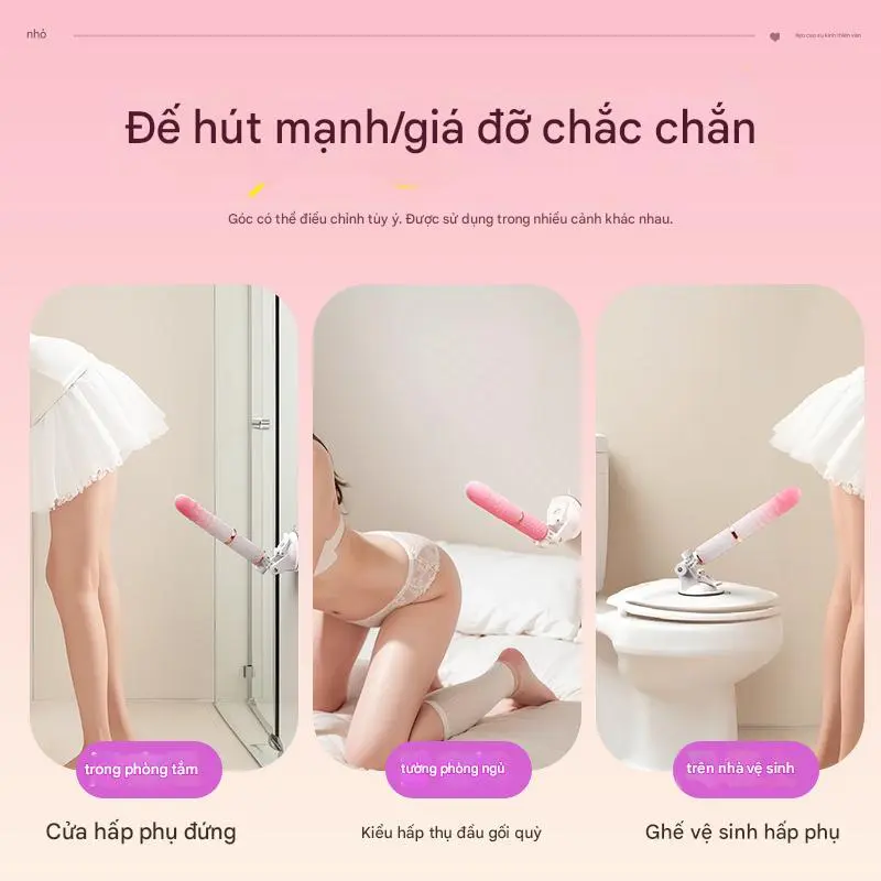 Máy thủ dâm gắn tường Bluetooth | Silicon mềm bi gai | Dương vật găn tường 