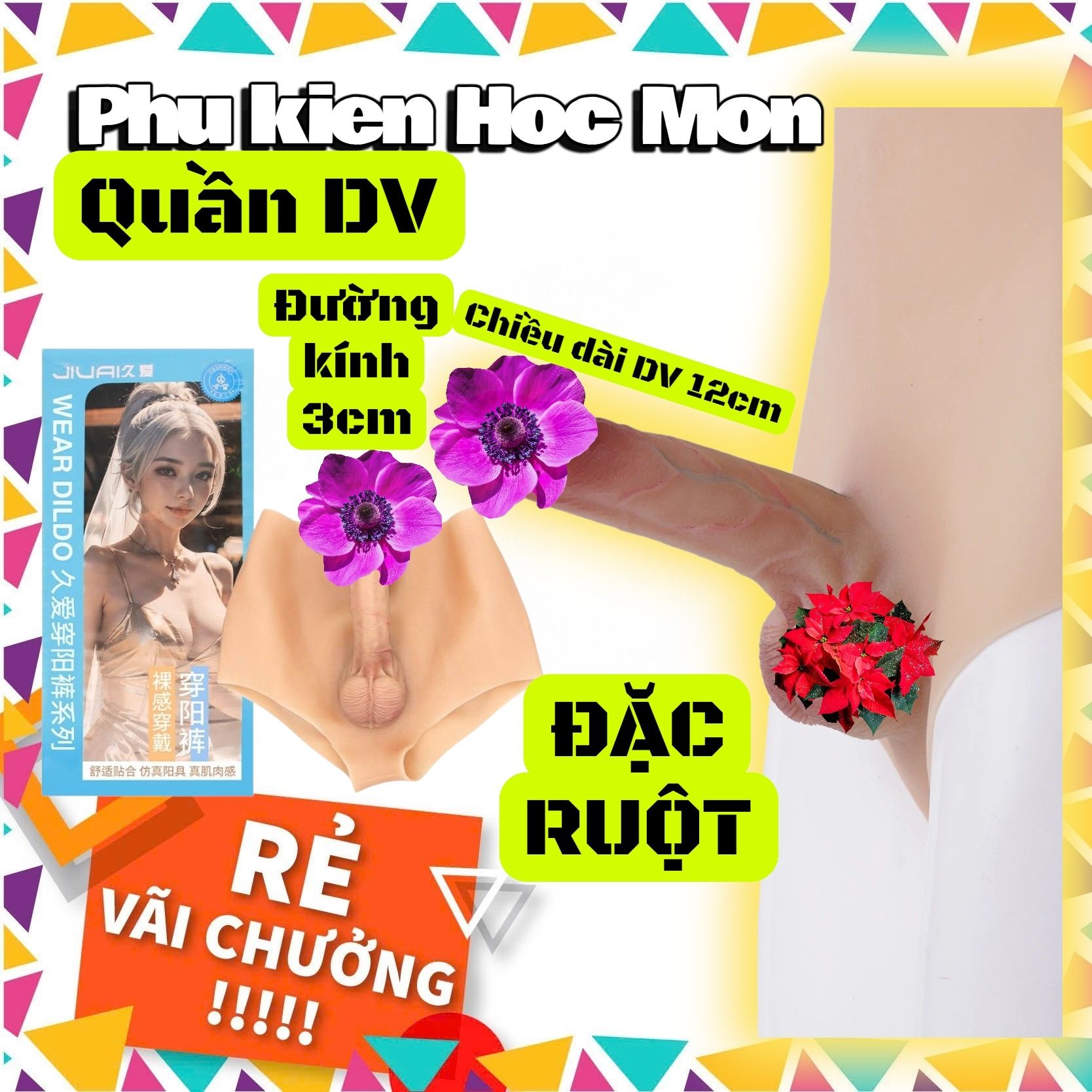 ( Đặc ruột Size S: 12x3 cm) Dương Vật Giả Dạng Quần JIUAI Đặc Ruột Mềm Mịn Như Thật | Dương Vật Giả JIUAI | Dạng Quần Cho Les | Đặc Ruột Mềm Mịn | Thiết Kế Ôm Sát | Đồ Chơi Tình Yêu | Phụ Kiện Người Lớn | Sản Phẩm JIUAI | Đồ Chơi Cho Les | Đồ Chơi Tình Yê