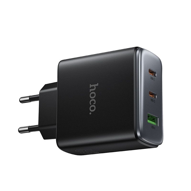 Củ Sạc Cốc sạc nhanh HOCO C160A có 2 cổng typeC + 1 cổng USB sạc nhanh PD60W + QC3.0