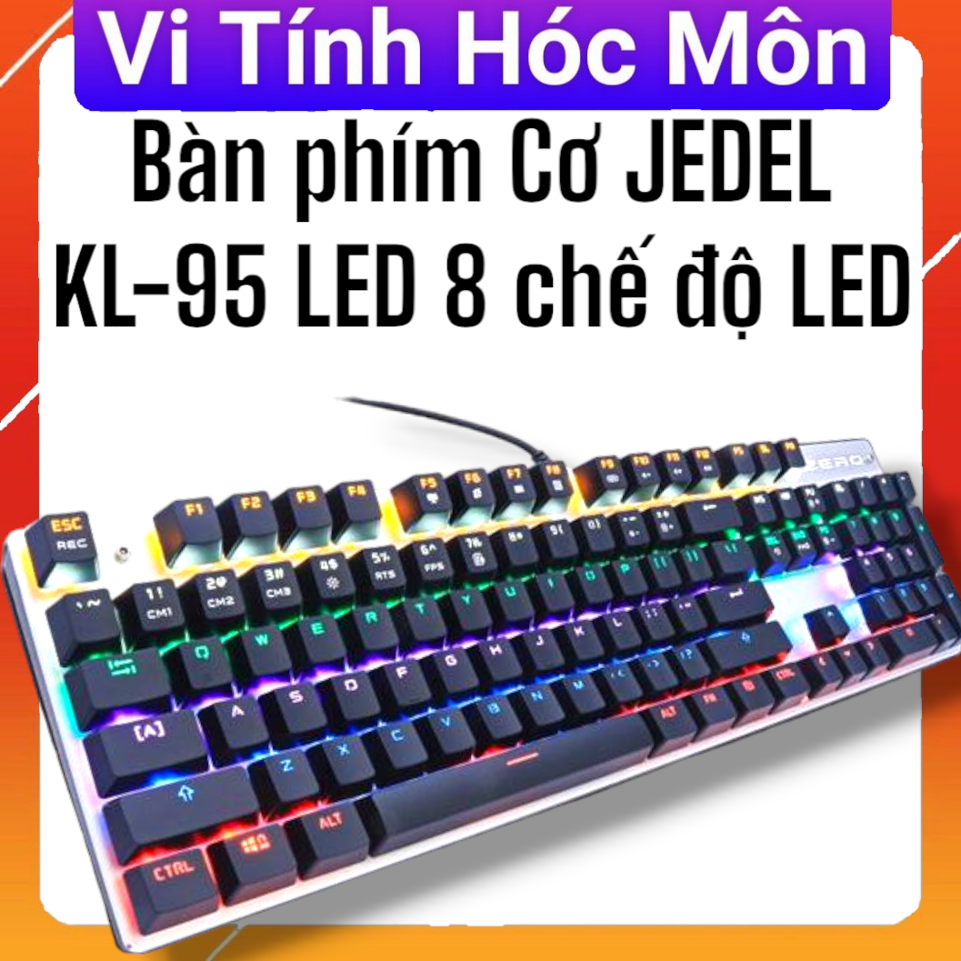 Bàn Phím Cơ JEDEL LED KL95 – Black