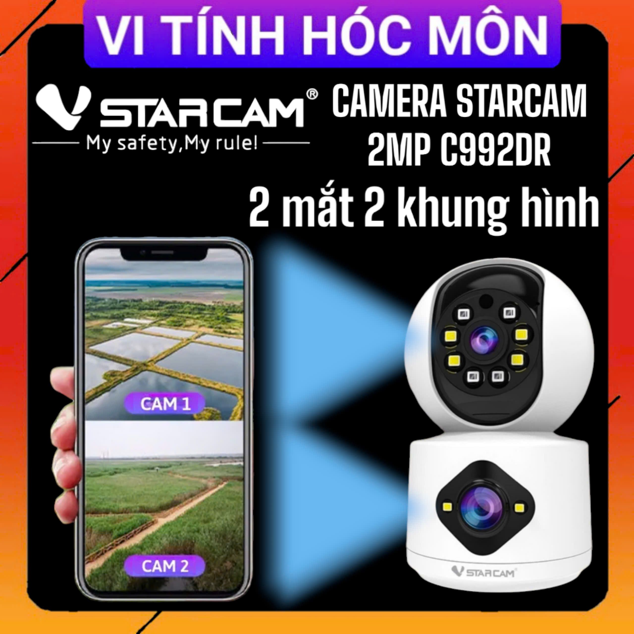 CAMERA STARCAM 2MP C992DR -2 CCAMERA 2 KHUNG HÌNH CAMERA WIFI IP