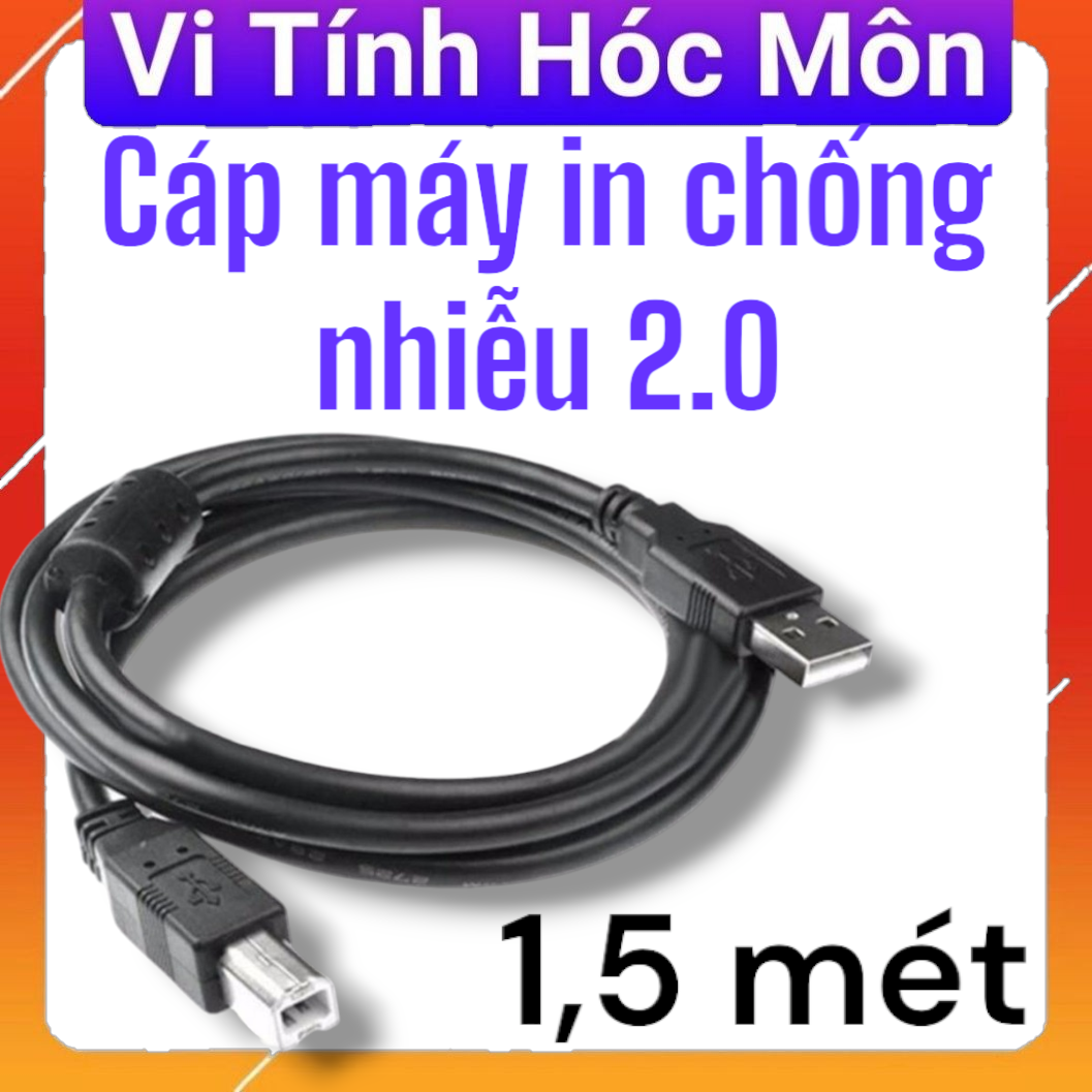 Cáp máy in USB 1.5 mét CHỐNG NHIỄU 2.0 cable printer