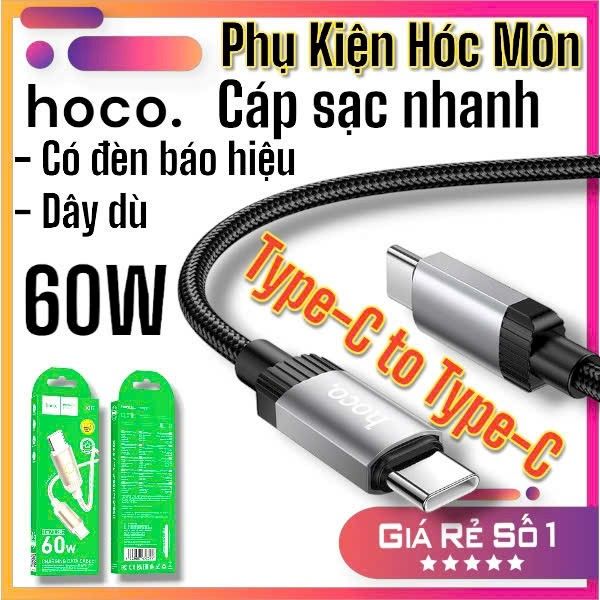 Cáp sạc nhanh hôc X117 Star 60W Type-C đến Type-C có truyền dữ liệu