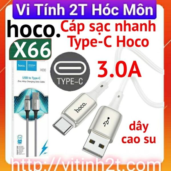 [usb ra type c] Cáp sạc nhanh Type-C Hoco X66