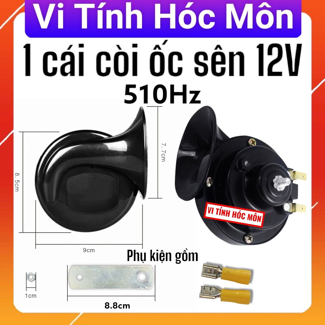 Còi Hơi Ốc Sên 12V cho Ô Tô Xe Máy Xe Ba Gác