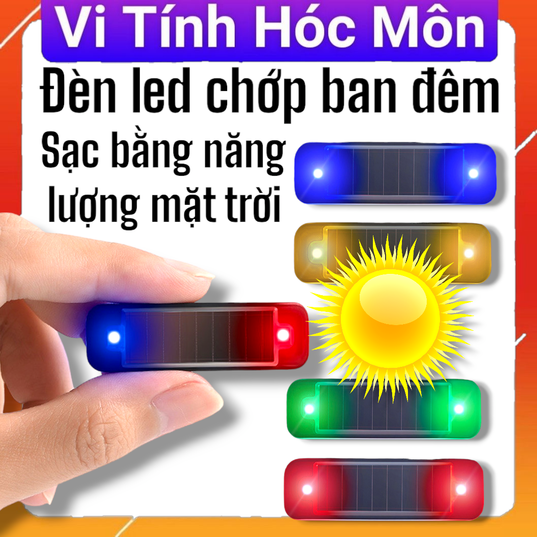 Đèn led chớp ban đêm năng lượng mặt trời