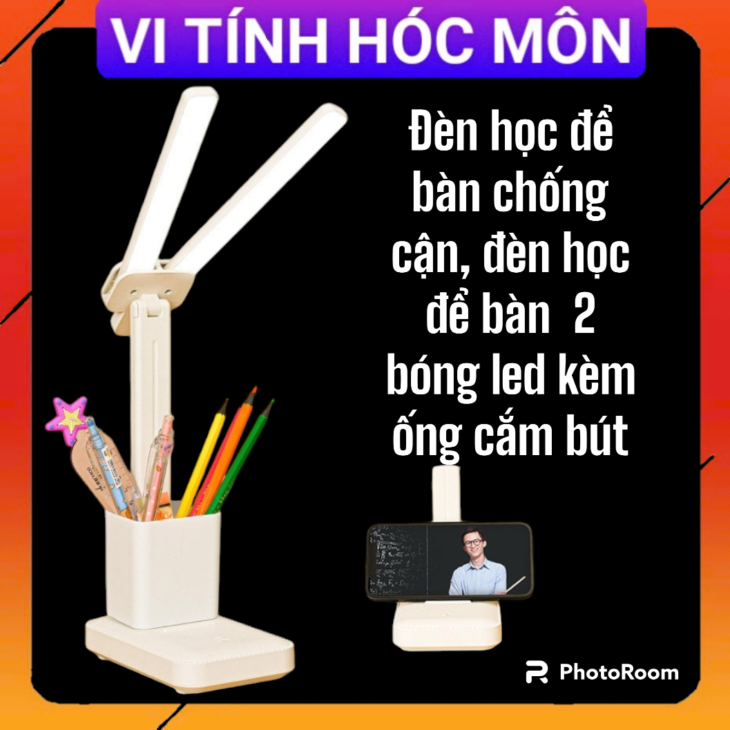 Đèn LED Để Bàn Học, Bàn Làm Việc, 2 Thanh Led Rời D19