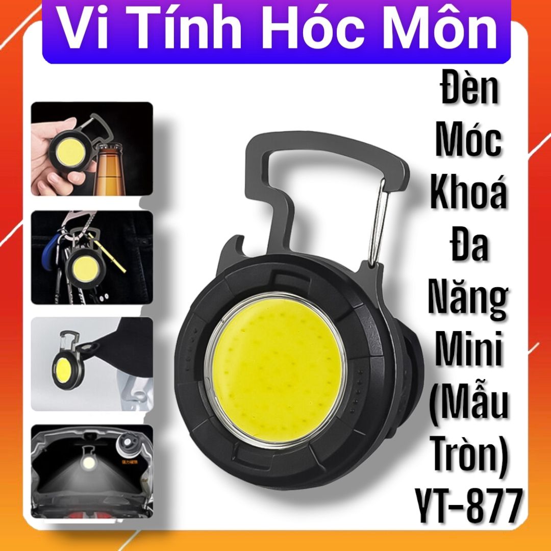 Đèn Móc Khoá Đa Năng Mini (Mẫu Tròn) YT-877