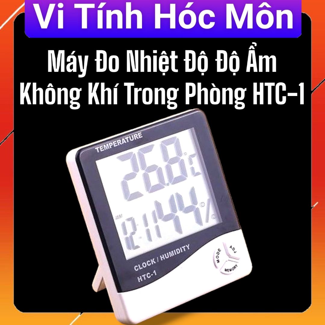Đồng hồ nhiệt độ -độ ẩm - thời gian HTC-1