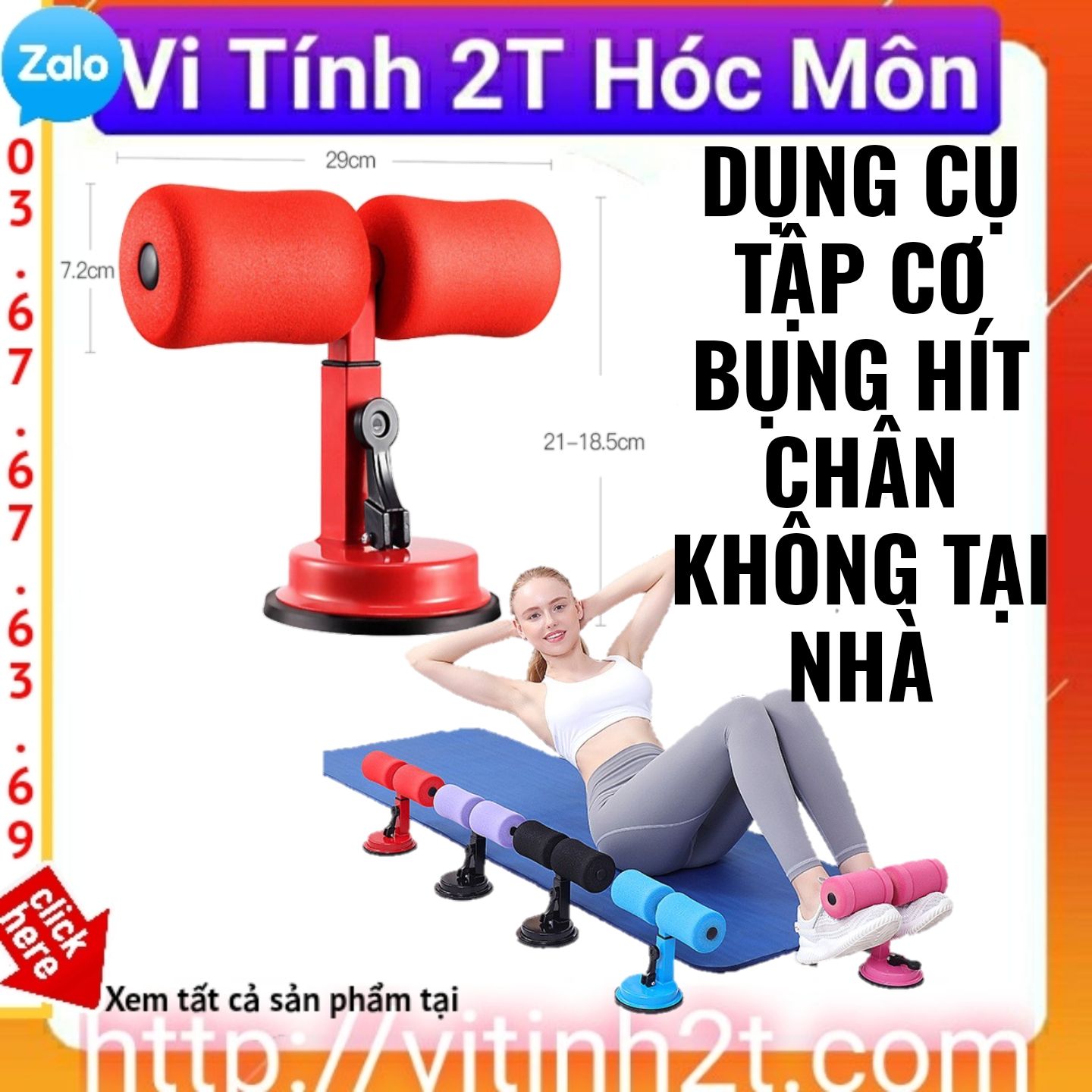 DỤNG CỤ TẬP CƠ BỤNG ĐA NĂNG CÓ ĐẾ HÚT CHÂN KHÔNG