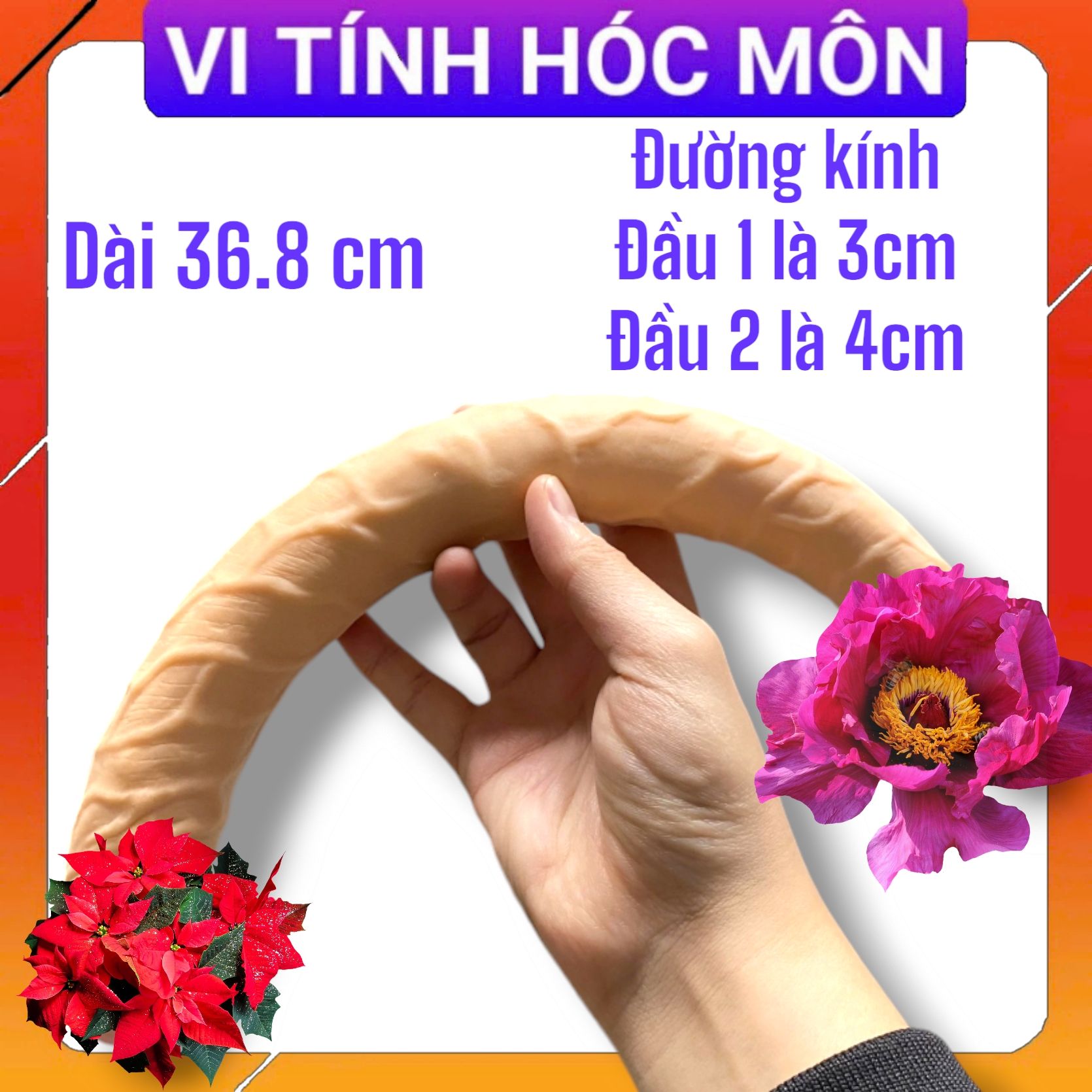 Dương vật giả 2 đầu Jiuai cao cấp