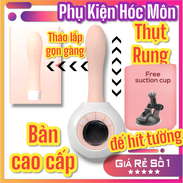 Dương Vật Giả Dildo Dính Tường Rung Thụt Cao Cấp Tháo Lắp Dễ Dàng | Đồ Chơi Người Lớn | Phụ Kiện Phòng The | Hàng Cao Cấp | Vi Tính Hóc Môn