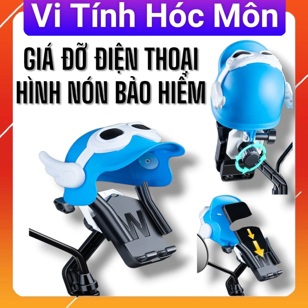 GIÁ ĐỠ ĐIỆN THOẠI HÌNH NÓN BẢO HIỂM vi tính hóc môn