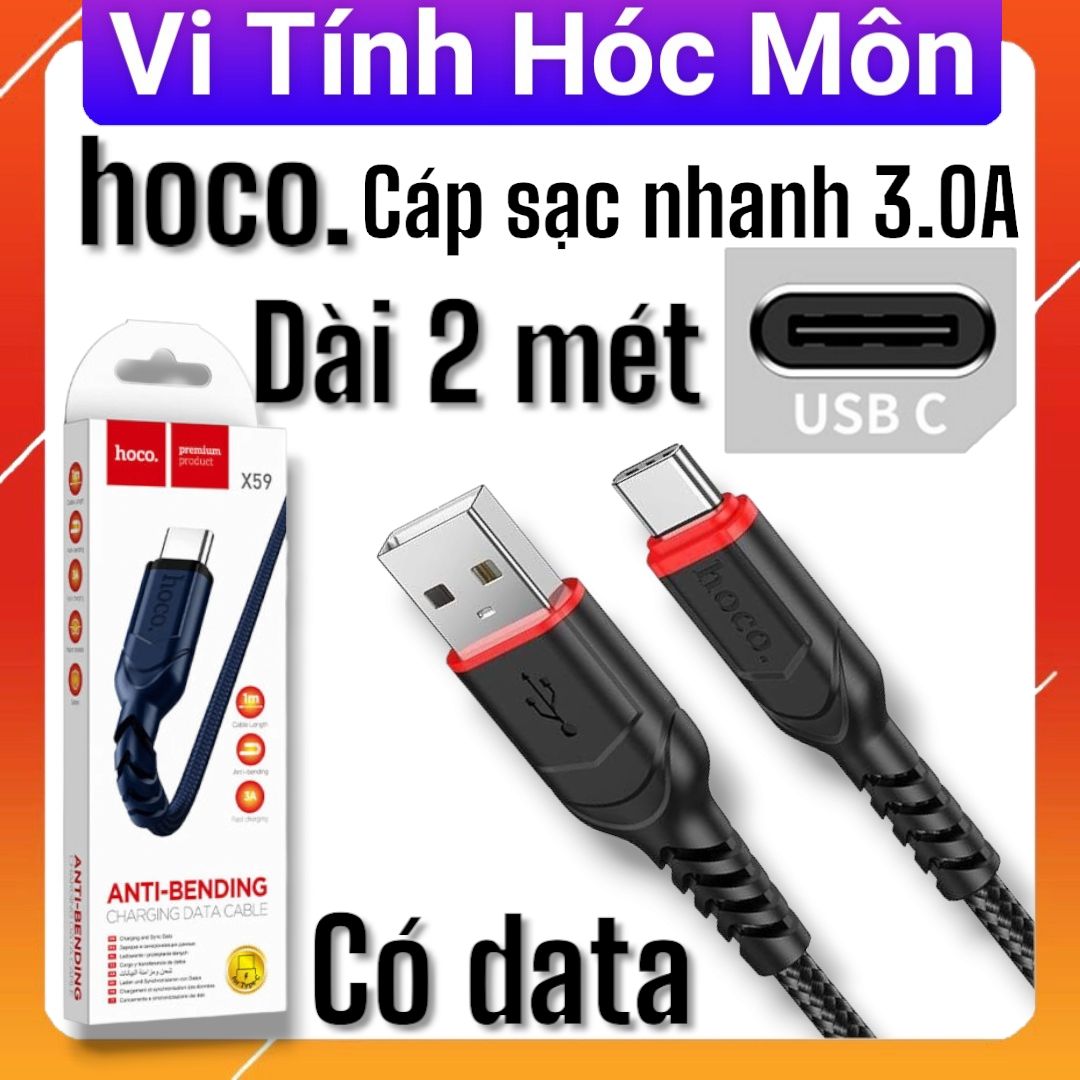 Hoco x59 Type C dài 2 mét cáp sạc nhanh 3.0A