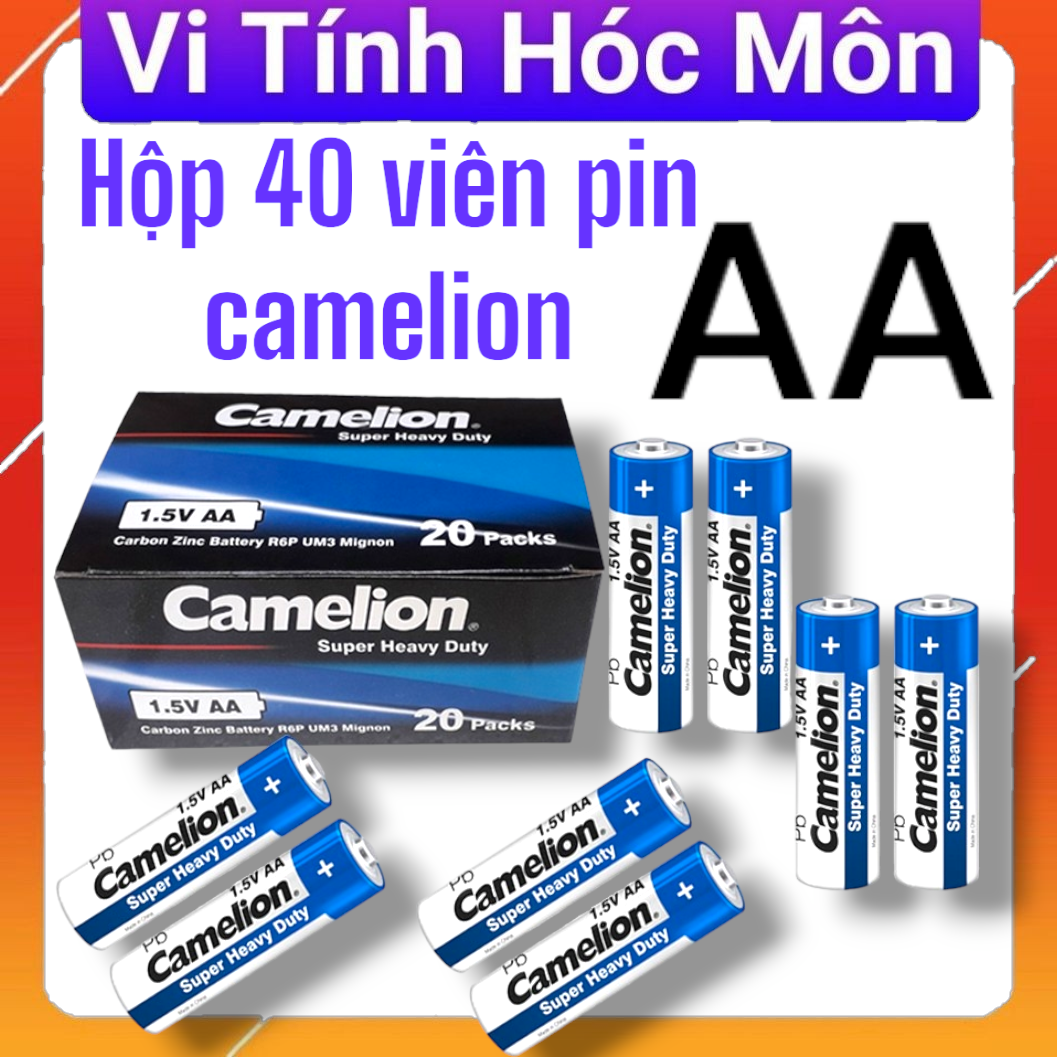 Hộp 40 viên pin camelion AA Camelion R6P/2S Heavy Duty chính hãng