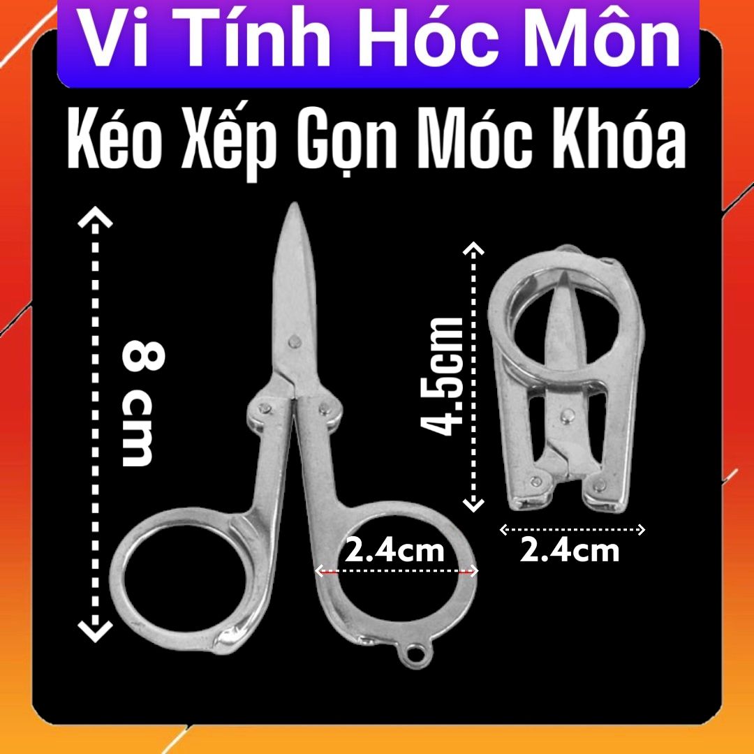 Kéo Xếp Gọn Móc Khóa