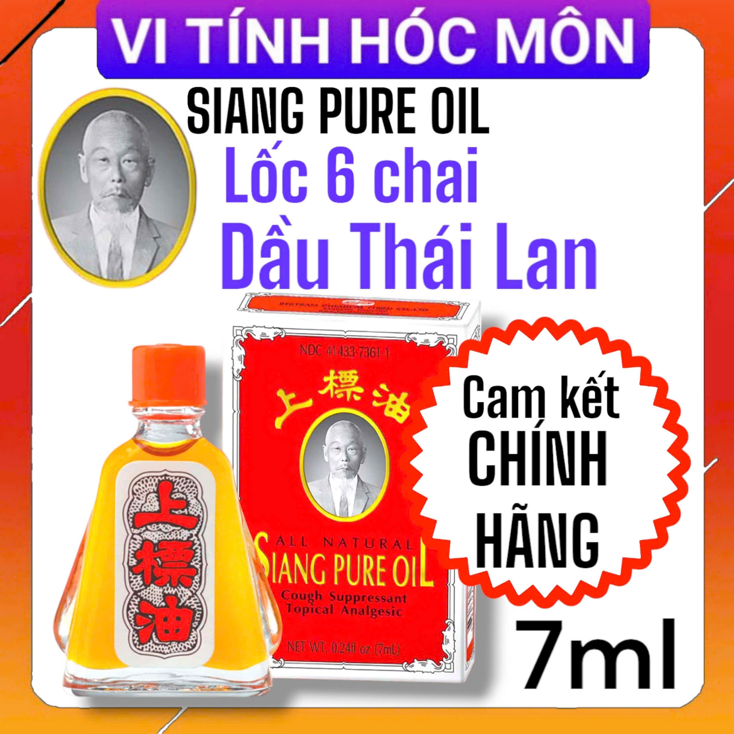 lốc 6 Chai Dầu Gió Ông Già Thái Lan đỏ 7cc CHÍNH HÃNG