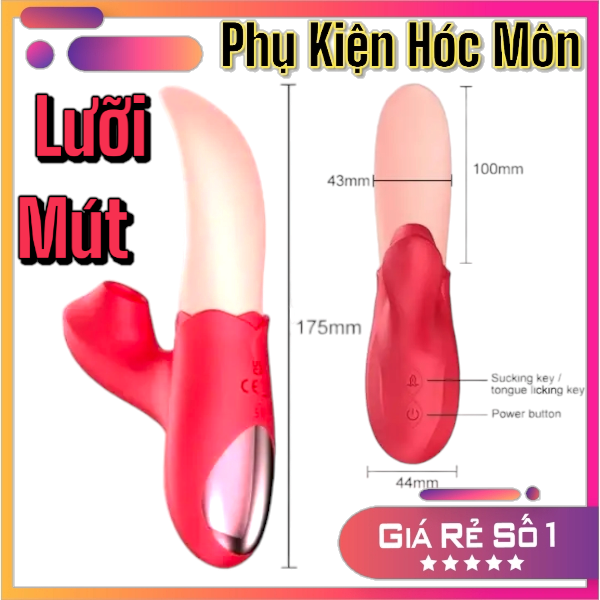 Lưỡi Hoa Hồng liếm hút rung cực mạnh | Lưỡi rung siêu mềm MizzZee bú mút | Máy rung hoa hồng FairyKiss 2in1 | Kích thích âm vật – mút núm vú | Đồ Chơi Tình Yêu | Vi Tính Hóc Môn