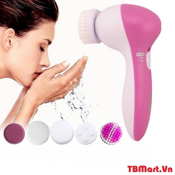 Máy Massage mặt 5 in 1 - Máy rửa mặt