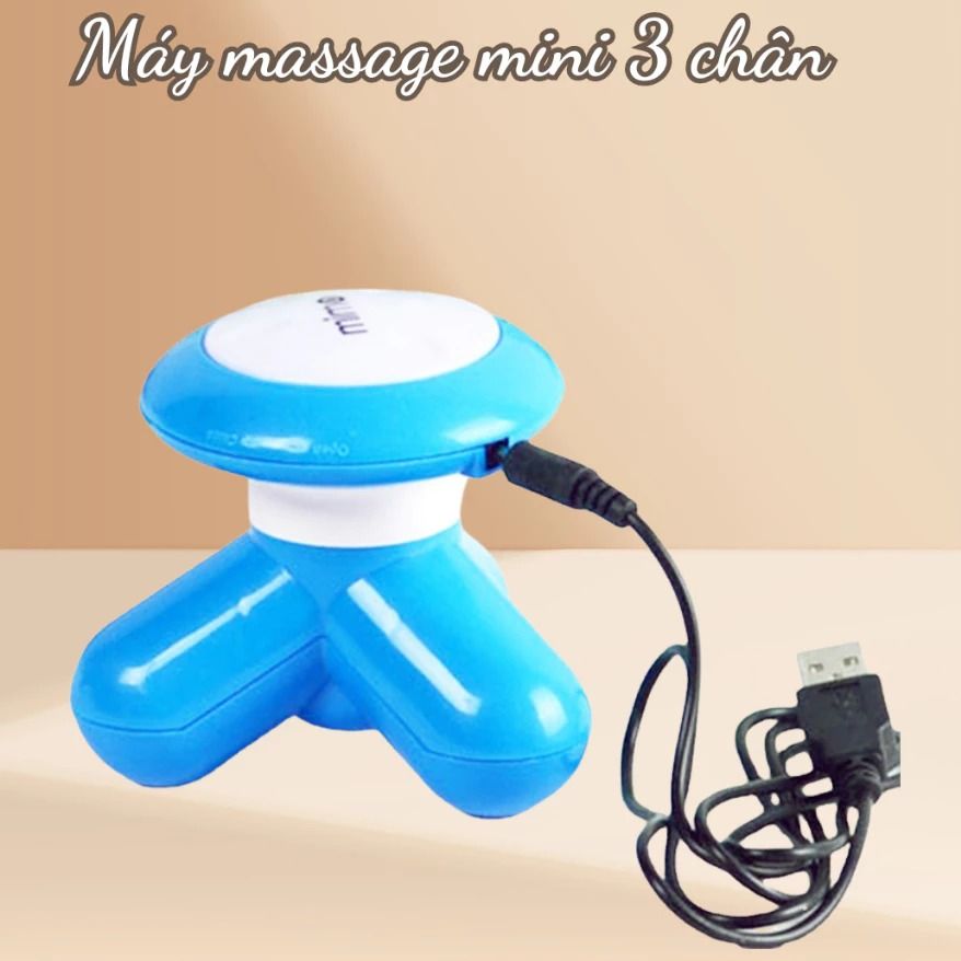 MÁY MASSAGE MINI 3 CHÂN MIMO LÀM XOA DỊU CÁC CƠ TRÊN CƠ THỂ NHỎ GỌN TIỆN DỤNG NHỰA ABS AN TOÀN VỚI LÀN DA