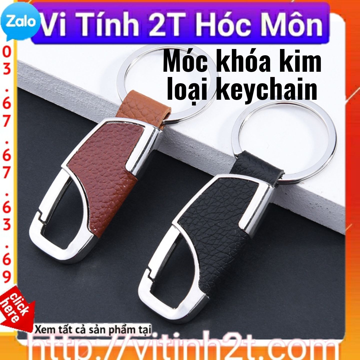 Móc khóa kim loại keychain