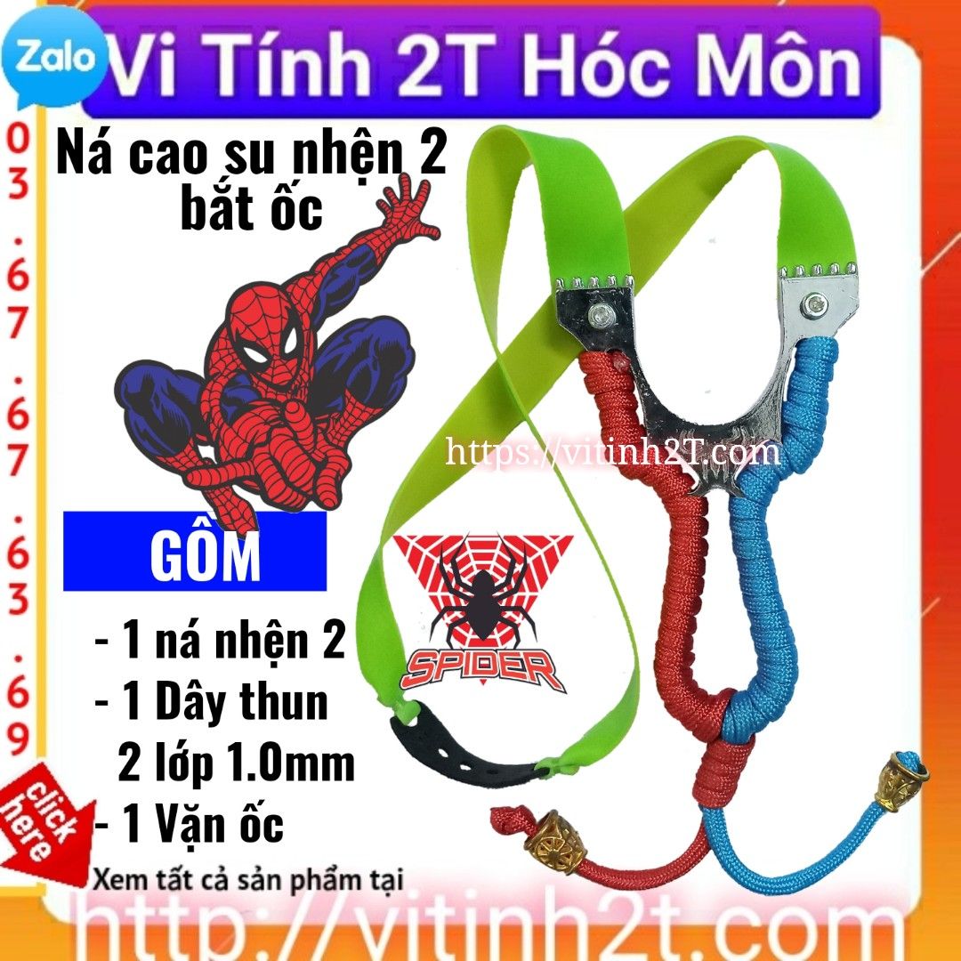 Ná Cao Su Con Nhện 2 vặn ốc