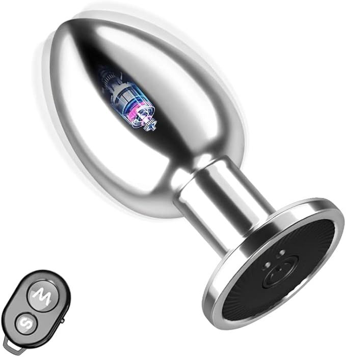 Phích cắm hậu môn inox 10 chế độ rung | Nút rung thép không gỉ chống nước | Điều khiển từ xa kích thước nhỏ | Đồ chơi tình yêu cao cấp | Vi Tính Hóc Môn