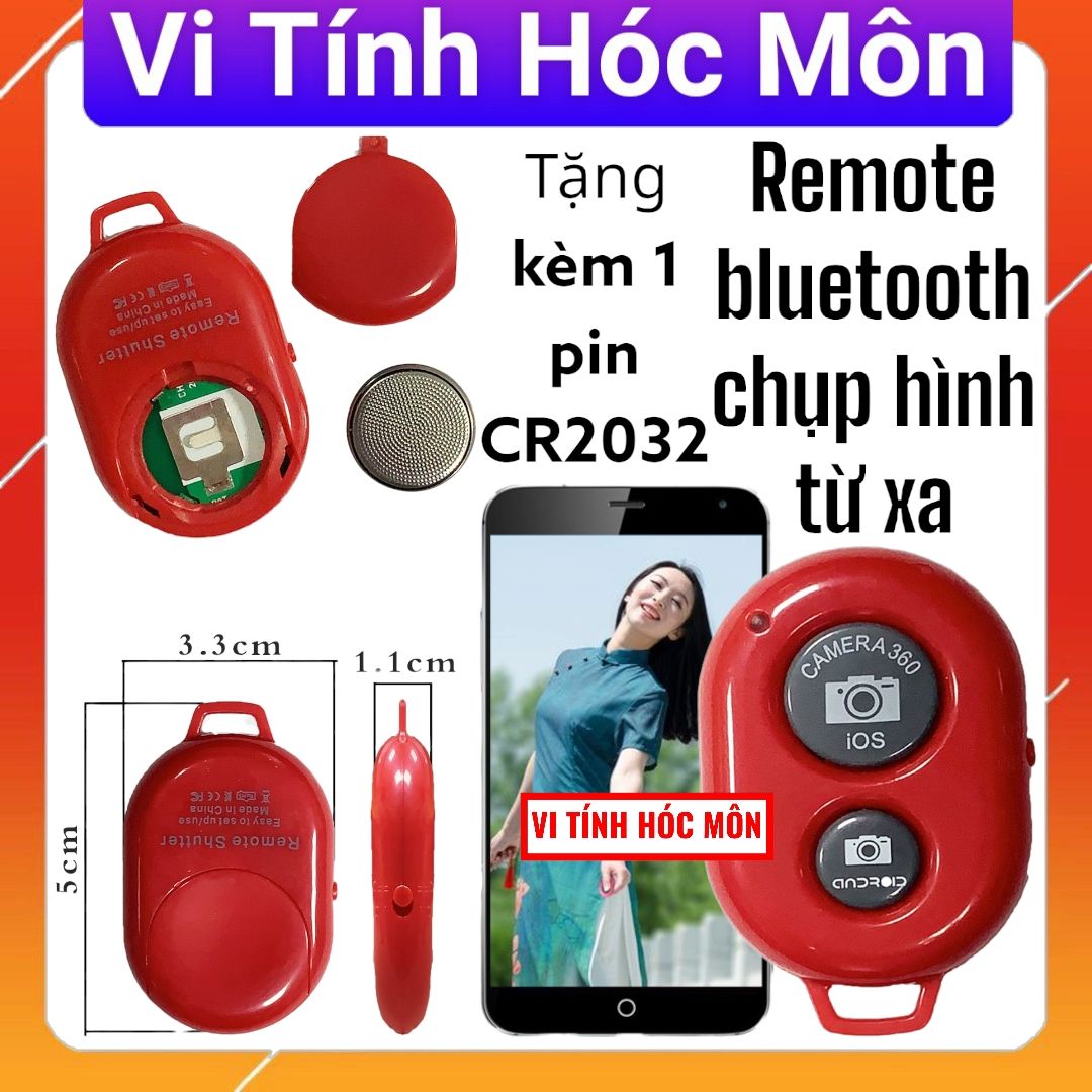 Remote chụp hình từ xa, remote bluetooth chụp hình